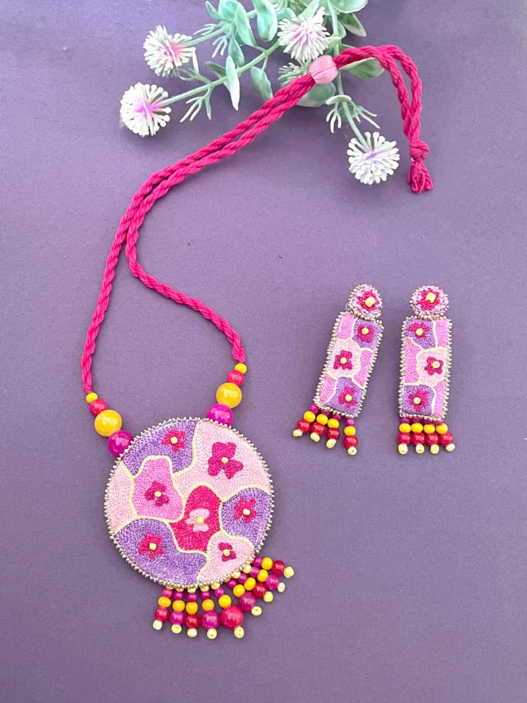 Hand Embroidered Necklace